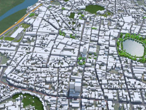 Joao Pessoa city Brazil 30km 3D Model