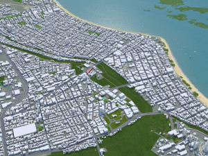Joao Pessoa city Brazil 30km 3D Model