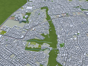 Joao Pessoa city Brazil 30km 3D Model