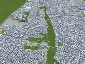 Joao Pessoa city Brazil 30km 3D Model