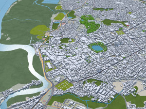 Joao Pessoa city Brazil 30km 3D Model