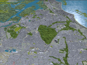 Joao Pessoa city Brazil 30km 3D Model