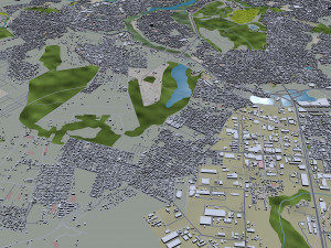 Joao Pessoa city Brazil 30km 3D Model