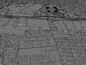 Joao Pessoa city Brazil 30km 3D Model