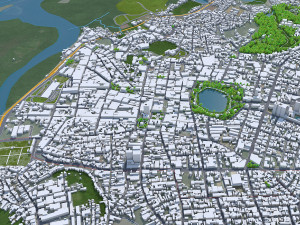 Joao Pessoa city Brazil 30km 3D Model