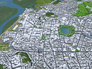 Joao Pessoa city Brazil 30km 3D Model