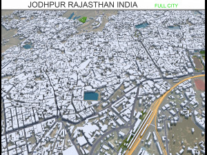 Jodhpur Rajasthan city India 30km 3D Model
