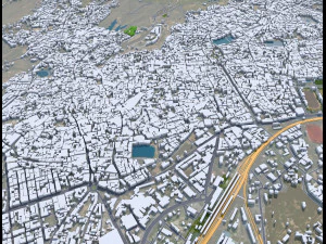 Jodhpur Rajasthan city India 30km 3D Model