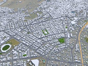 Jodhpur Rajasthan city India 30km 3D Model