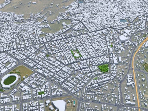 Jodhpur Rajasthan city India 30km 3D Model