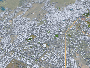 Jodhpur Rajasthan city India 30km 3D Model