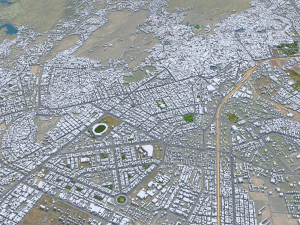 Jodhpur Rajasthan city India 30km 3D Model