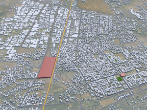 Jodhpur Rajasthan city India 30km 3D Model