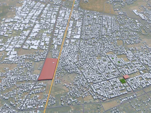 Jodhpur Rajasthan city India 30km 3D Model