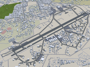 Jodhpur Rajasthan city India 30km 3D Model