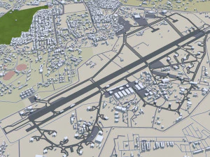 Jodhpur Rajasthan city India 30km 3D Model