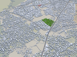 Jodhpur Rajasthan city India 30km 3D Model