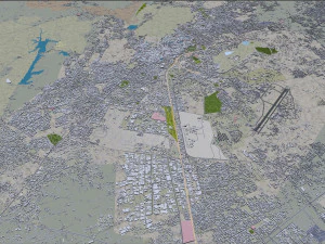 Jodhpur Rajasthan city India 30km 3D Model
