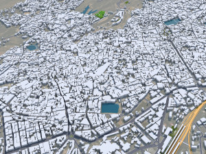 Jodhpur Rajasthan city India 30km 3D Model