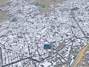 Jodhpur Rajasthan city India 30km 3D Model