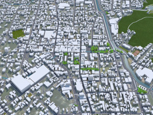 Joinville State of Santa city Catarina Brazil 25km 3D Model