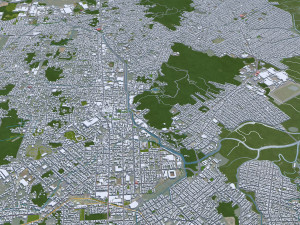 Joinville State of Santa city Catarina Brazil 25km 3D Model