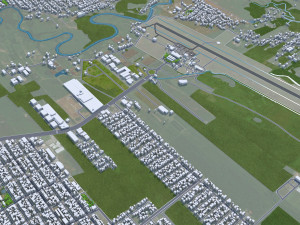 Joinville State of Santa city Catarina Brazil 25km 3D Model