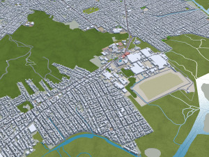 Joinville State of Santa city Catarina Brazil 25km 3D Model