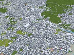 Joinville State of Santa city Catarina Brazil 25km 3D Model