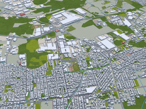 Joinville State of Santa city Catarina Brazil 25km 3D Model