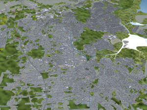Joinville State of Santa city Catarina Brazil 25km 3D Model