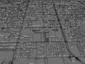 Joinville State of Santa city Catarina Brazil 25km 3D Model