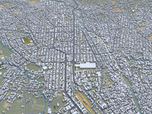 Jos city Nigeria 20km 3D Модель