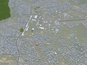 Jos city Nigeria 20km 3D Модель