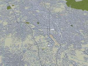 Jos city Nigeria 20km 3D Модель