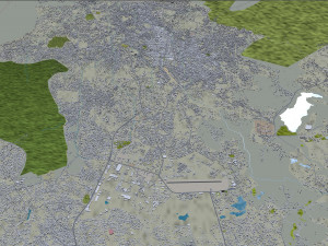 Jos city Nigeria 20km 3D Модель