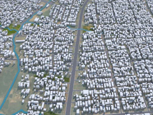 Kaduna city Nigeria 25km 3D Model