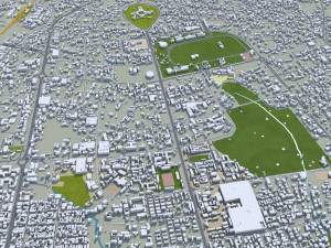 Kaduna city Nigeria 25km 3D Model