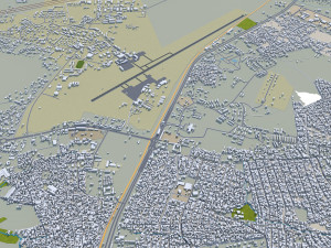 Kaduna city Nigeria 25km 3D Model