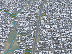 Kaduna city Nigeria 25km 3D Model