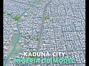 Kaduna city Nigeria 25km 3D Model