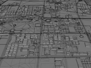 Cidade de Kaifeng Henan China 40 km Modelo 3D