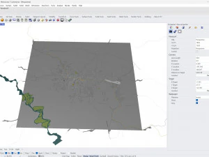 Kananga city Congo 20km 3D Model