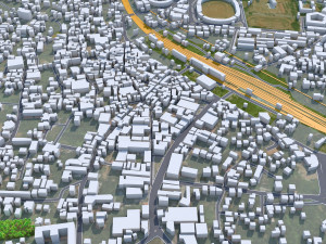 Kannur city Kerala India 10km 3D Model
