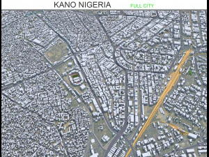 Ville de Kano Nigéria 40km Modèle 3D
