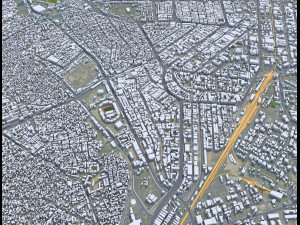 Kano city Nigeria 40km Modello 3D