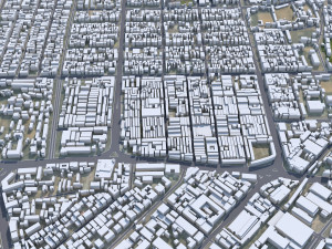 Kano city Nigeria 40km Modello 3D