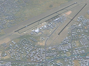 Kano city Nigeria 40km Modello 3D