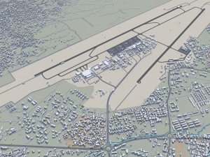 Kano city Nigeria 40km Modello 3D