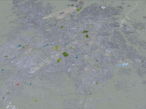 Kano city Nigeria 40km Modello 3D